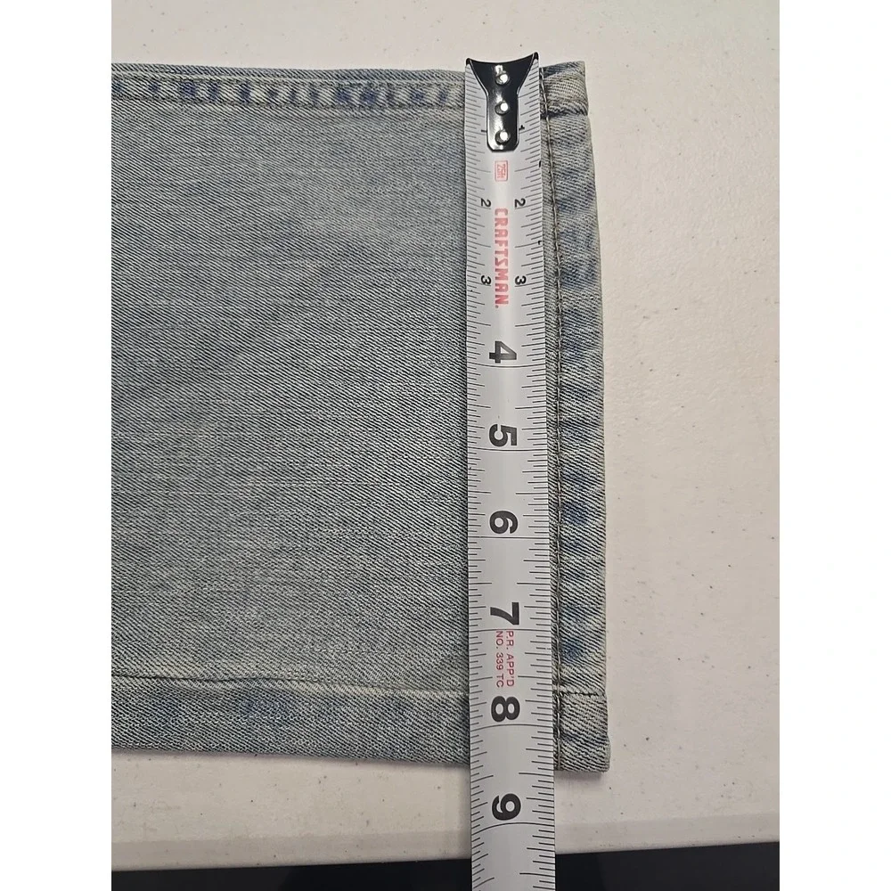 Levis‎ 505 Jeans Mens 40x30 Blue Light Wash Straight Stretch WaterLess Denim